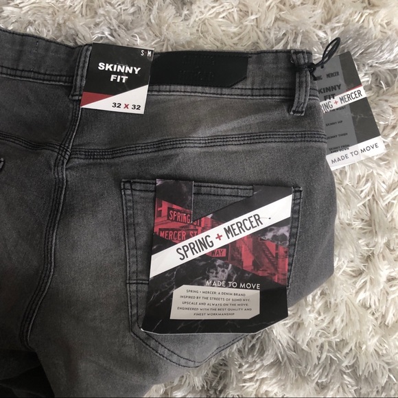 Spring & Mercer Skinny Fit Gray Jeans - Picture 3 of 7